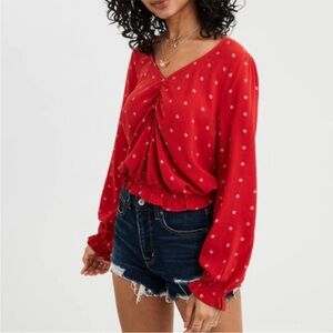 American Eagle Bubble Blouse